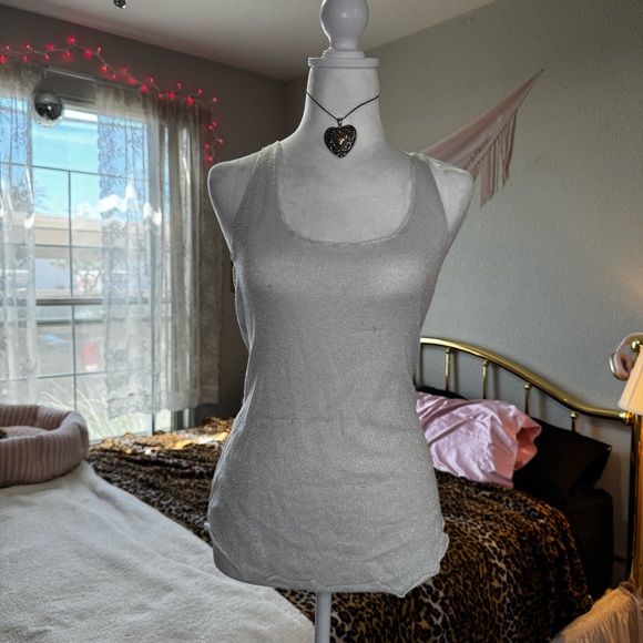 Silver wet seal Tank Top - Picture 1 of 7